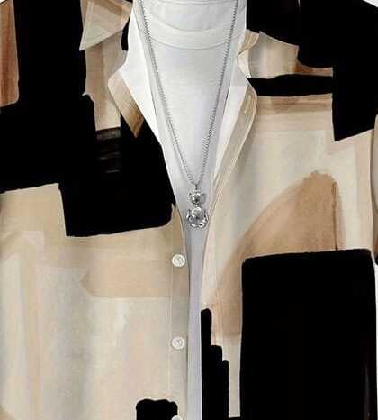 Stylish Artistic Abstract Print Shirt for Men – Lightweight Casual Half Sleeve Button-Up Perfect for Summer and Everyday Wea