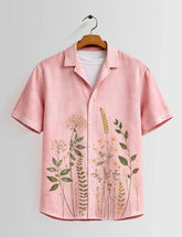 Pink Corn Mens Half Sleeves Shirts - XPST