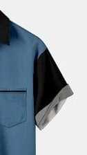 Men’s Retro Car Print Shirt – Classic Super Fast Automobile Graphic Half Sleeve Casual Button Down with Pocket for Summer Outfits