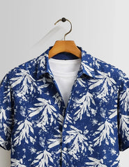 Blue Snow Mens Half Sleeves Shirts - XPST