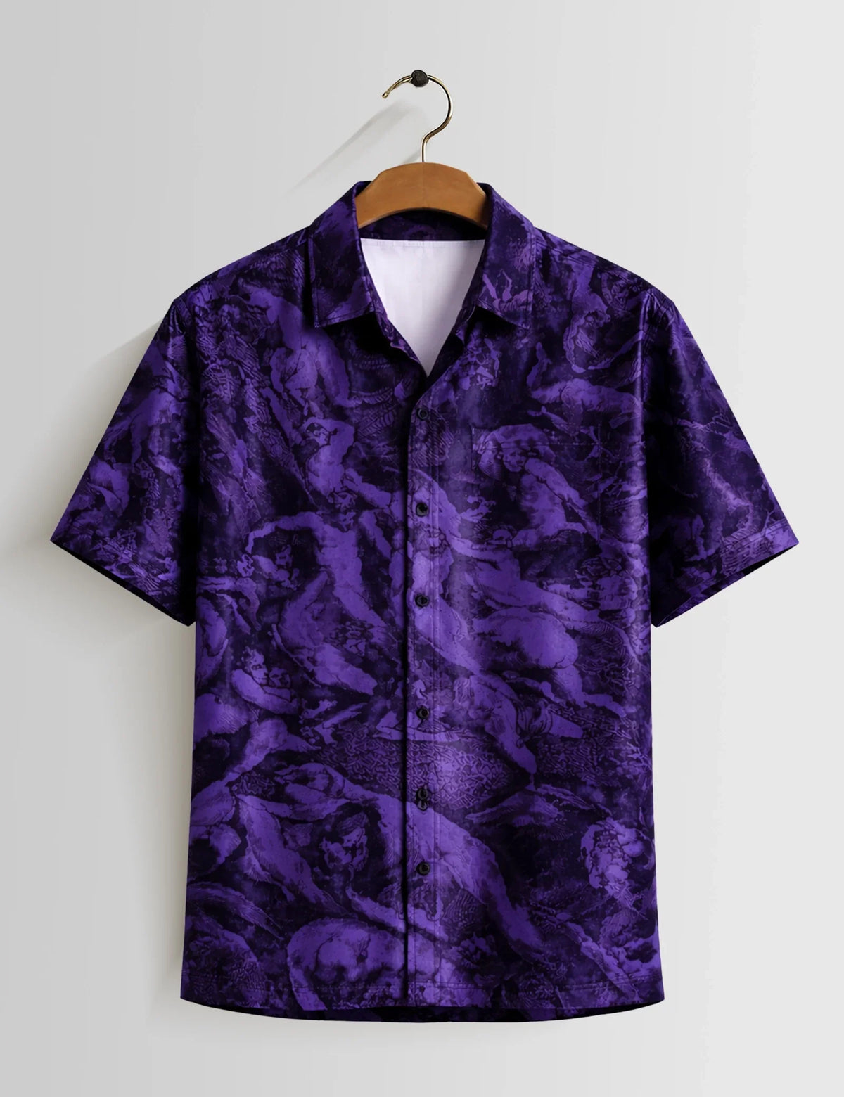 Mankind Purple Mens Half Sleeves Shirts - XPST