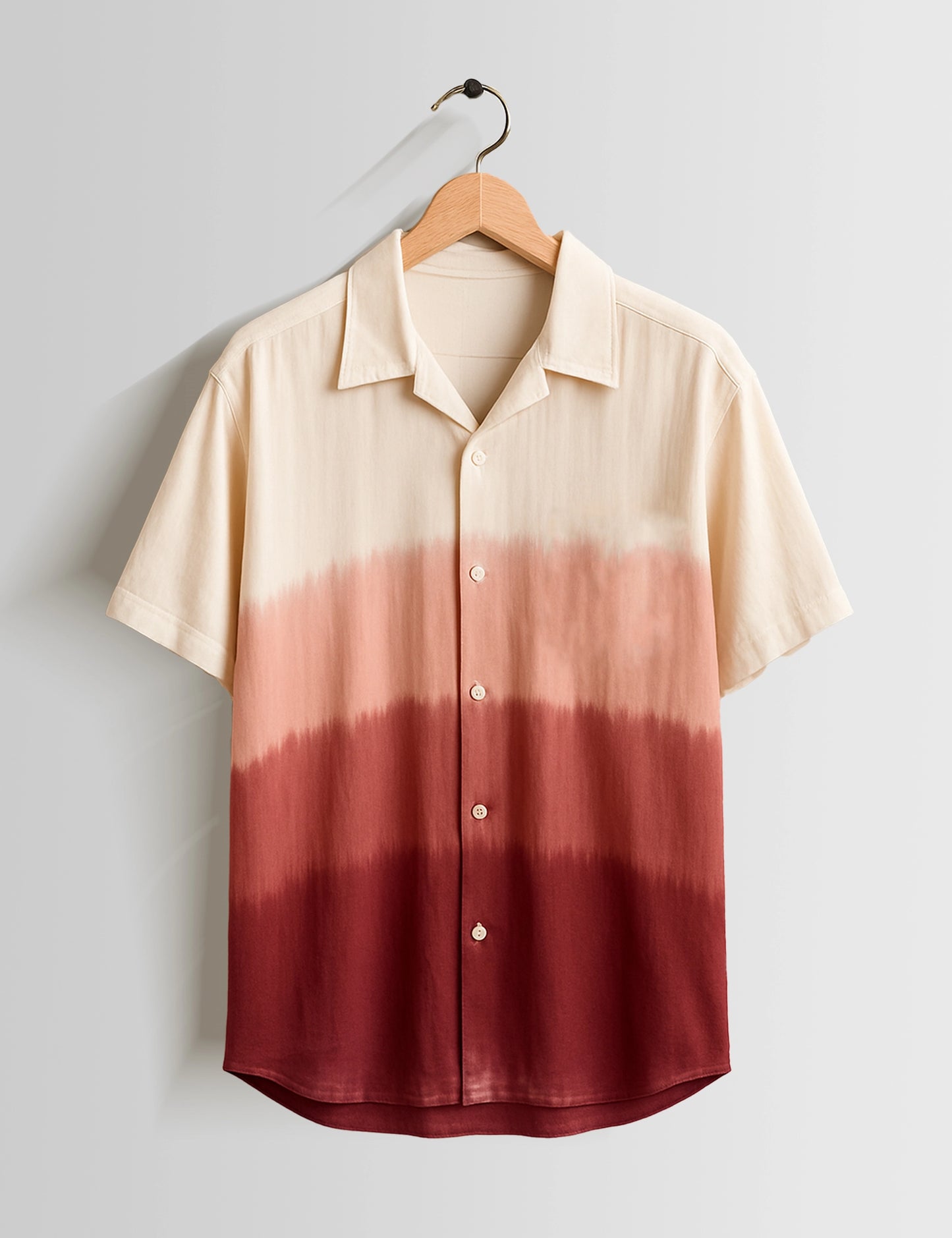 Maroon Shade Printed Mens Half Sleeves Shirts - XPST