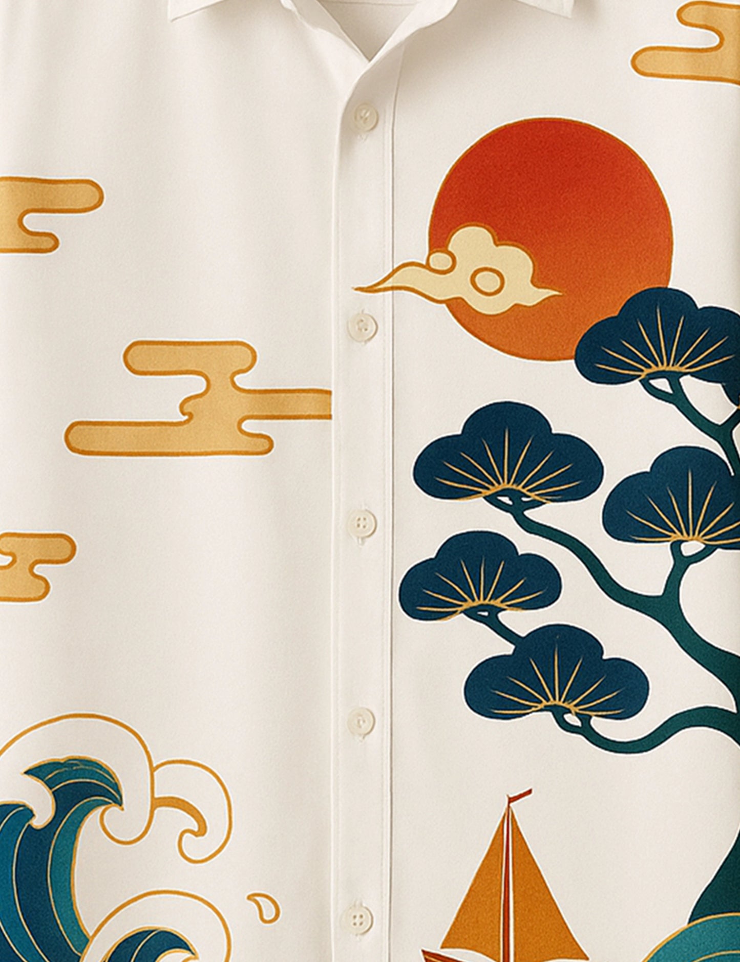 Sea View Printed Mens Half Sleeves Shirts - XPST