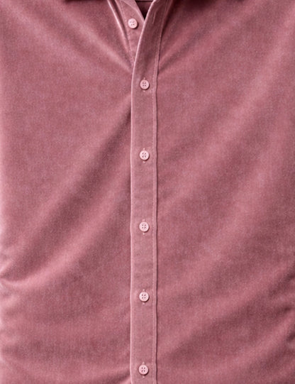 Light Purple Color Premium Velvet Shirt – Elegant Texture & Luxurious Finish - XPST